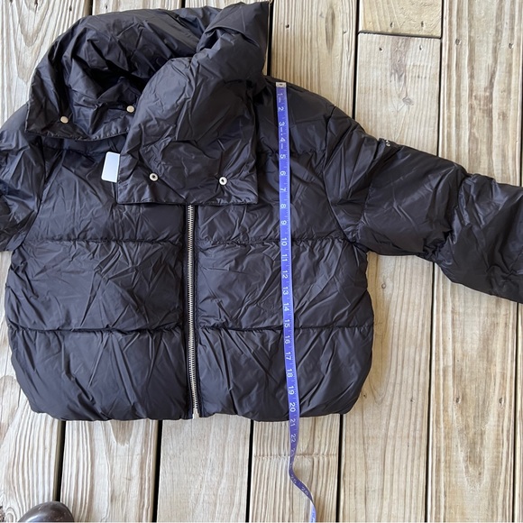 Orolay cropped down puffer coat jacket black M NEW NWT - Picture 5 of 9